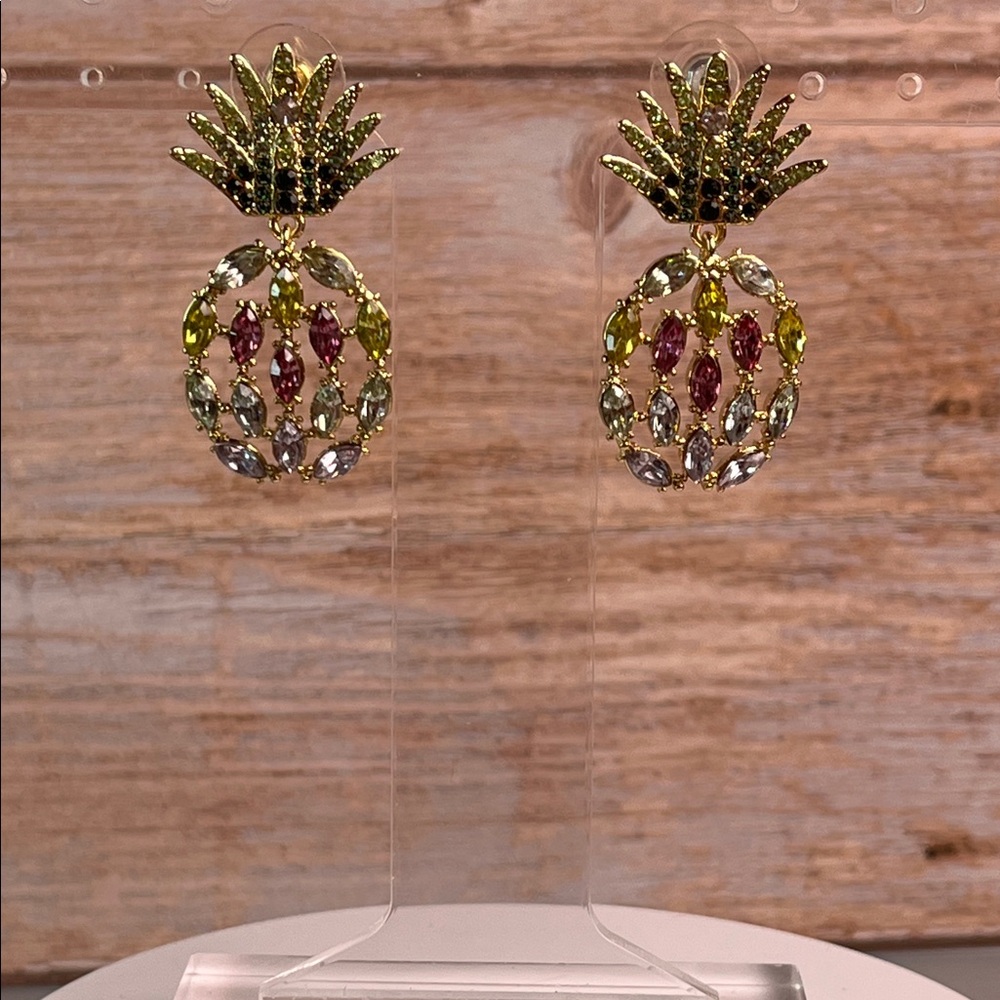 Pineapple Shaped Multicolor Earrings - image 1